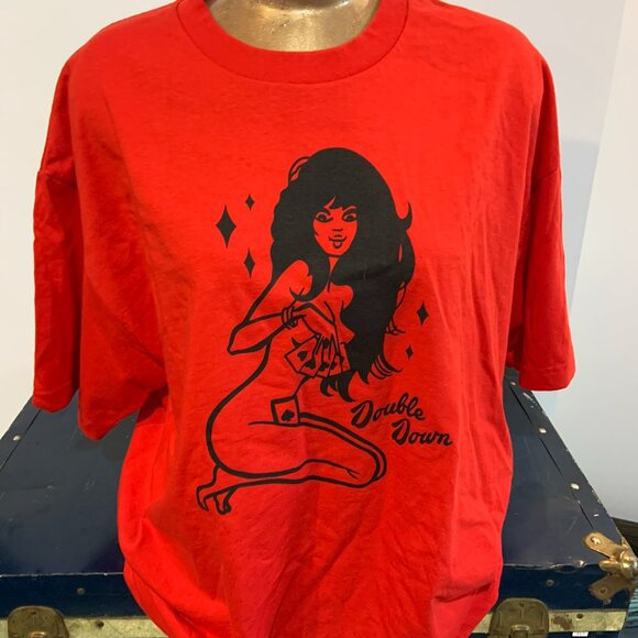 rock steady double down red tshirt - Picture 1 of 2
